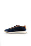 Blue Denim Suede Men's Sneakers 16Ma8061 - 3