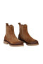 Tan Suede Women's Flat Boots 01Wf3801 - 2