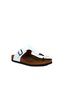 White Open Toe Sandals Leather Men's Flip Flops Slipper 05Mt101 - 2