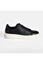 Men's Navy Blue Lace-Up Leather Casual Shoes - 2