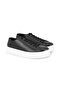 Women's Black Leather Sports Shoes