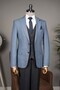 Combined Suit Dress Navy Blue
