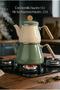 Lumino - Enamel Teapot Set with Bamboo Handles Green - 4