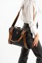 Sn 1432 Women's Shoulder Bag Handbag Crossbody Bag Black-Tan - 3