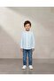 Boys Mint Mandarin Collar Shirt With T-Shirt Piece - 2