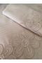 Ribbed Dowry Flowers Cream Double Duvet Cover Set - 5