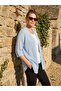 Knitwear Perforated Bat Sleeve Buttonless Free Size Cardigan - 3