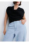 Wideleg orta bel jean - 8
