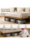 6PCS Gray Clothes Storage Bag,Quilt storage bag, Bed bottom storage bag, large capacity - 3