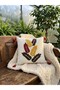 Embossed Textured Spike Pattern Tufted Throw Pillow Cover - Autumn Themed Living Room Decoration - 4