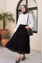 Baby Collar Lace Shirt with Elastic Sleeves -White - 3