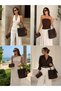 Women's Makeup Bag 2-Piece Shoulder Bag - 2