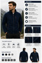 Unisex Navy Blue Polar Jacket with Zipper – Suitable for Cold Weather, Comfortable and Stylish Design