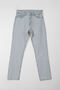 Women's 100% Cotton Straight Fit Ice Blue Jean Trousers High Waist - 2