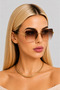 New Season Women's Sunglasses Square Crystal Cut Uv400 Protected - 6