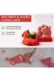 2-Piece Cup Slicer, Stainless Steel Fruit Vegetable Egg Slicer, Portable Kitchen Slicing Tool