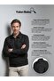 Men's Plus Size Polo Collar Lined Seasonal Black Coat - A00001Bat - 6