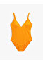 Textured Basic Swimsuit - 6