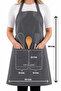 Simple kitchen apron with adjustable strap - 6