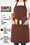 Simple kitchen apron with adjustable strap - 4