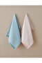 Stripe Edge Cotton Face Towel 50X80 cm Mint - 3