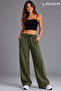 Women's Wide Leg Linen Trousers - 2
