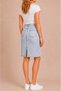 High Waist Denim Skirt for Women – Midi Length Denim Skirt with Back Slit, Casual & Office Stylish - 4