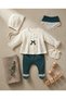 • Babynova Premium 5-Piece Newborn Set - 100% Cotton Claret Red Ecru Hospital Release Pack - 4