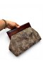 Wooden Scholar Clutch/Portfolio (Hand/Shoulder Bag) Brown - Copper-Toned Patterns - 8