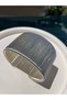 Silver Color Adjustable Women's Bracelet with Fine Wire Details - 9