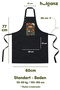 Kitchen Apron Set of 2 Stain-Resistant Water-Repellent Fabric Arrangement Chef Floral Patterned Double Apron - 6