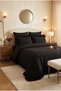 Velora 100% Cotton Heart Pattern Embroidered, Ruffled 6 Piece Double Duvet Cover Set-Heart Duvet Cover - 3
