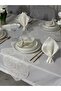 12-Person Tablecloth Set, 12-Person Table Set, 26 Pieces, 160x220 cm - 4