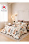 6-Pcs Printed Duvet Cover Set King Size 220x240cm, Brushed Microfiber Fabric (Without Filler) - 2