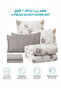 6-Pcs Printed Duvet Cover Set King Size 220x240cm, Brushed Microfiber Fabric (Without Filler) - 5