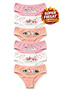 Girl's 6-Piece Cotton Panties Printed Special Flexible Fit (K200)