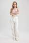 Parachute Gabardine Pants with Lace-Up Waist, Pockets, Wide Loose Legs A6975Ax23Sm - 2