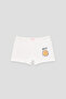 Girl's Patterned Premium Cotton Combed Cotton 2-Piece Boxer Shorts Set - 3