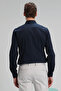 Austin Men's Basic Shirt Slim Fit Navy Blue - 4