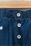 Girl's Floral Embroidered Comfortable Fit Summer Denim Fabric Shorts - 5