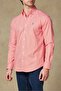 Luca Oxford Cotton Comfort Fit Pink Button down Collar Men's Checkered Shirt