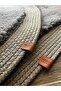 Premium Plush Jute Edge Detailed Non-Slip Base 2-Piece Bath Mat Set 90X60 & 50X70 - 7