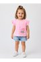 Atabay 82-05-25 Girl's T-Shirt Sleeve Ruffle Hello Sunset Flower Printed 0/4 Years - 3