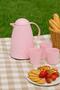 1 Lt Thermal Insulated Tea and Cold Water Thermos Soft Pink (Keeps Warm for 12 Hours & Has Glass Inside) - 4
