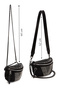 Women's Black Chain Strap Crossbody Bag 26Pbd2400Ts - 3