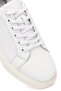 Men's White Lace-Up Thick Sole Shoes Leather Sneakers 26Sfd661018 - 8