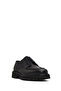 Men's Black Lace-Up Thick Soled Leather Casual Shoes 25Wfd740518 - 6