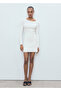 Knitwear Dress with Open Back - 2