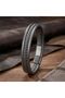 Only Black Hair Braided Multiple Men's Bracelet - 20 cm - 3