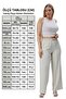 Linen Viscose Loose Fit Women's Trousers - 7